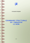 Grammaire structurale de l’amazighe – Le Nom - 
